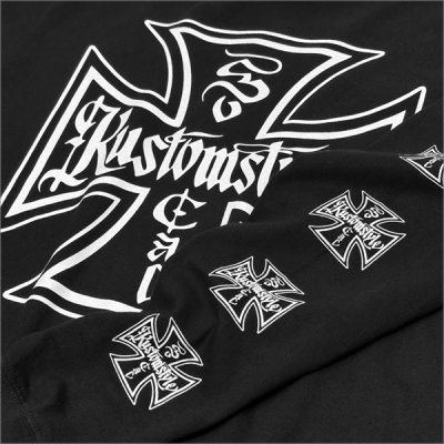画像4: KustomStyle カスタムスタイル IRON CROSS L/S Tシャツ BLACK	