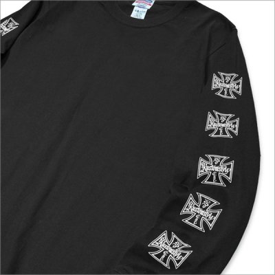画像5: KustomStyle カスタムスタイル IRON CROSS L/S Tシャツ BLACK	