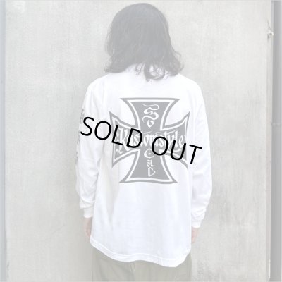 画像3: KustomStyle カスタムスタイル IRON CROSS L/S Tシャツ WHITE