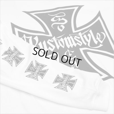 画像4: KustomStyle カスタムスタイル IRON CROSS L/S Tシャツ WHITE