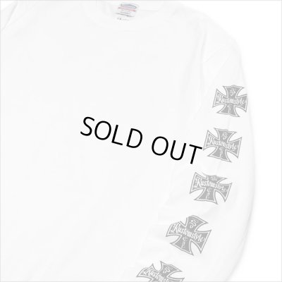 画像5: KustomStyle カスタムスタイル IRON CROSS L/S Tシャツ WHITE