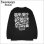 画像1: KustomStyle カスタムスタイル P.L.O SKULL L/S Tシャツ BLACK (1)