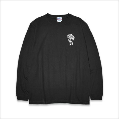 画像2: KustomStyle カスタムスタイル P.L.O SKULL L/S Tシャツ BLACK