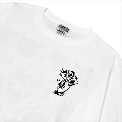 画像5: KustomStyle カスタムスタイル P.L.O SKULL L/S Tシャツ WHITE