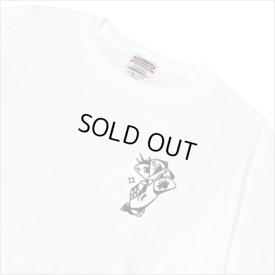 画像5: KustomStyle カスタムスタイル P.L.O SKULL L/S Tシャツ WHITE