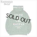 【送料無料】KustomStyle カスタムスタイル ESTILO CALIFAS プルオーバーパーカー GREEN