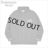 【送料無料】KustomStyle カスタムスタイル CYPRESS L/Sシャツ BLACK