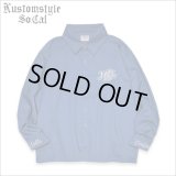 【送料無料】KustomStyle カスタムスタイル CYPRESS L/Sシャツ BLUE