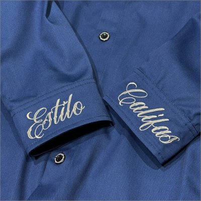 画像5: 【送料無料】KustomStyle カスタムスタイル CYPRESS L/Sシャツ BLUE