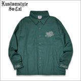 【送料無料】KustomStyle カスタムスタイル CYPRESS L/Sシャツ GREEN