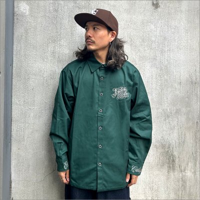 画像3: 【送料無料】KustomStyle カスタムスタイル CYPRESS L/Sシャツ GREEN