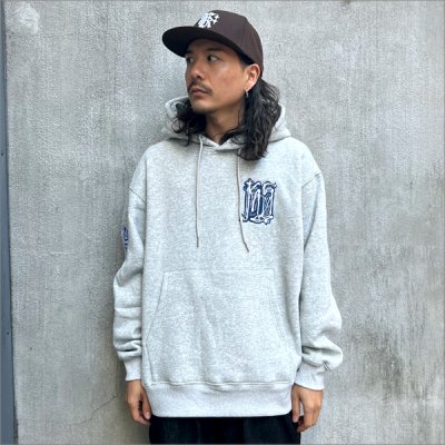 画像3: 【送料無料】KustomStyle カスタムスタイル CHAVO LOGO プルオーバーパーカー ASH