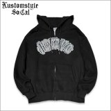 【送料無料】KustomStyle カスタムスタイル HAVOC ZIPパーカー BLACK