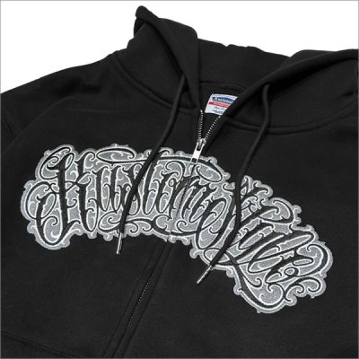 画像4: 【送料無料】KustomStyle カスタムスタイル HAVOC ZIPパーカー BLACK