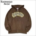 【送料無料】KustomStyle カスタムスタイル HAVOC ZIPパーカー BROWN
