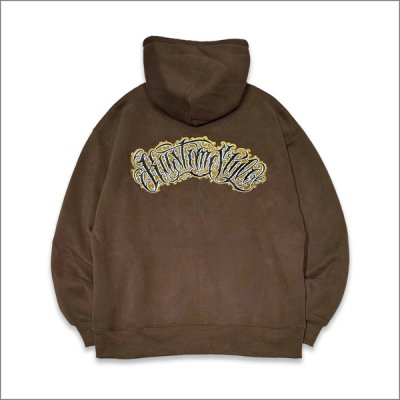 画像2: 【送料無料】KustomStyle カスタムスタイル HAVOC ZIPパーカー BROWN