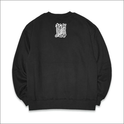 画像2: 【送料無料】KustomStyle カスタムスタイル CHAVO LOGO クルーネックスウェット BLACK