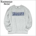 【送料無料】KustomStyle カスタムスタイル CHAVO LOGO クルーネックスウェット ASH