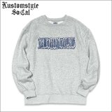 【送料無料】KustomStyle カスタムスタイル CHAVO LOGO クルーネックスウェット ASH
