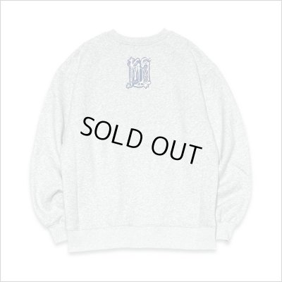 画像2: 【送料無料】KustomStyle カスタムスタイル CHAVO LOGO クルーネックスウェット ASH