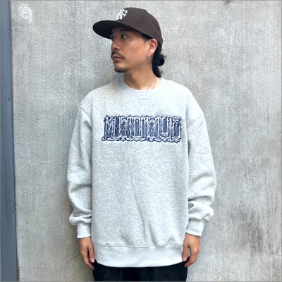 画像3: 【送料無料】KustomStyle カスタムスタイル CHAVO LOGO クルーネックスウェット ASH