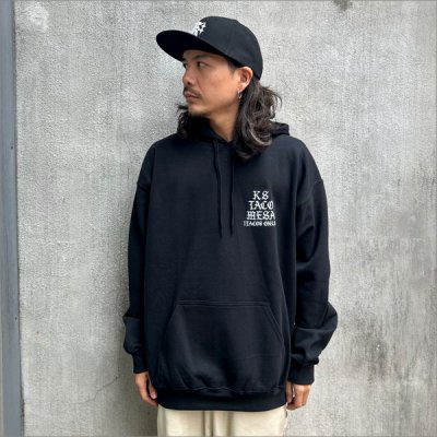 画像3: 【送料無料】KustomStyle カスタムスタイル TACO MESA プルオーバーパーカー BLACK