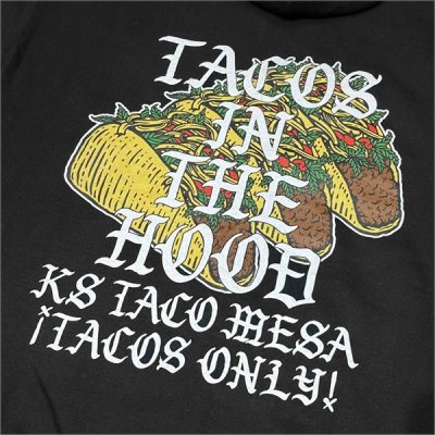 画像4: 【送料無料】KustomStyle カスタムスタイル TACO MESA プルオーバーパーカー BLACK