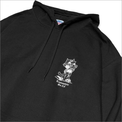 画像5: 【送料無料】KustomStyle カスタムスタイル THE CAT プルオーバーパーカー BLACK
