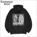 【送料無料】KustomStyle カスタムスタイル CONQUISTA プルオーバーパーカー BLACK