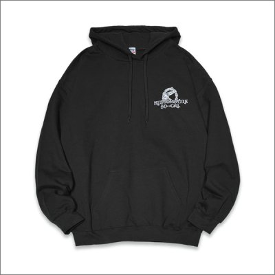 画像2: 【送料無料】KustomStyle カスタムスタイル CONQUISTA プルオーバーパーカー BLACK