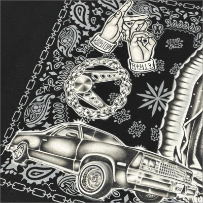 画像5: 【送料無料】KustomStyle カスタムスタイル CONQUISTA プルオーバーパーカー BLACK