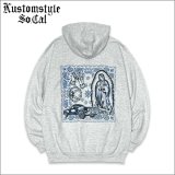 【送料無料】KustomStyle カスタムスタイル CONQUISTA プルオーバーパーカー ASH
