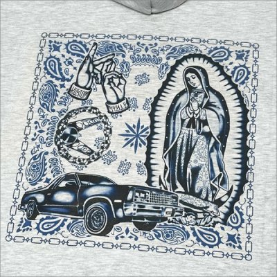 画像4: 【送料無料】KustomStyle カスタムスタイル CONQUISTA プルオーバーパーカー ASH