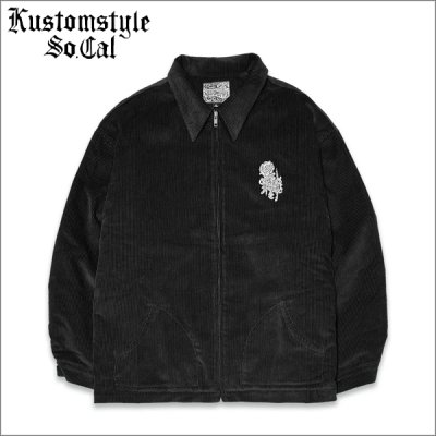 画像1: 【送料無料】KustomStyle カスタムスタイル K/S ROSE CORDUROY JKT BLACK
