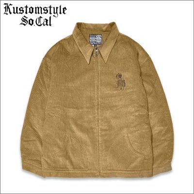 画像1: 【送料無料】KustomStyle カスタムスタイル K/S ROSE CORDUROY JKT CAMEL