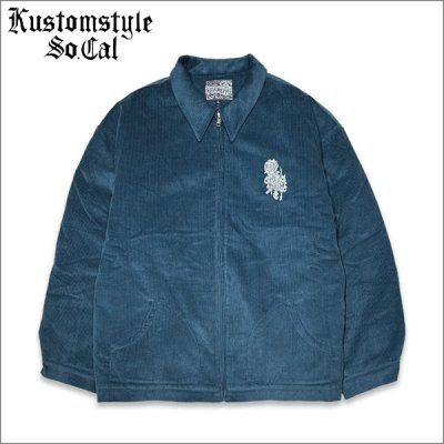 画像1: 【送料無料】KustomStyle カスタムスタイル K/S ROSE CORDUROY JKT LAKE BLUE