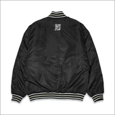 画像2: 【送料無料】KustomStyle カスタムスタイル CHAVO LOGO NYLON STADIUM JKT BLACK