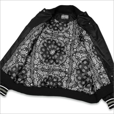 画像4: 【送料無料】KustomStyle カスタムスタイル CHAVO LOGO NYLON STADIUM JKT BLACK