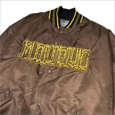画像5: 【送料無料】KustomStyle カスタムスタイル CHAVO LOGO NYLON STADIUM JKT BROWN