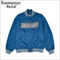 【送料無料】KustomStyle カスタムスタイル CHAVO LOGO NYLON STADIUM JKT BLUE