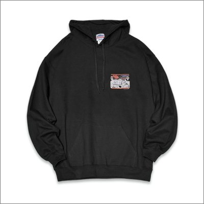 画像2: 【送料無料】KustomStyle カスタムスタイル KSPS プルオーバーパーカー BLACK