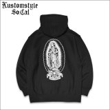 【送料無料】KustomStyle カスタムスタイル KEEP MANNERSプルオーバーパーカー BLACK