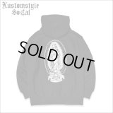 【送料無料】KustomStyle カスタムスタイル KEEP MANNERSプルオーバーパーカー BLACK