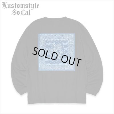 画像1: KustomStyle カスタムスタイル FUCKIN' BANDANA L/S Tシャツ BLACK	