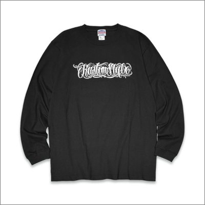 画像2: KustomStyle カスタムスタイル FUCKIN' BANDANA L/S Tシャツ BLACK	