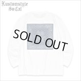 KustomStyle カスタムスタイル FUCKIN' BANDANA L/S Tシャツ WHITE