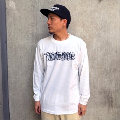 画像3: KustomStyle カスタムスタイル FUCKIN' BANDANA L/S Tシャツ WHITE