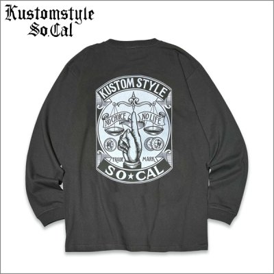 画像1: KustomStyle カスタムスタイル RINPYO L/S Tシャツ SUMI