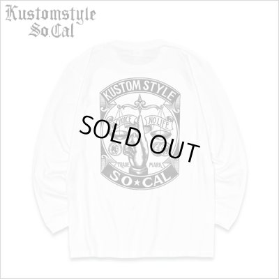 画像1: KustomStyle カスタムスタイル RINPYO L/S Tシャツ WHITE