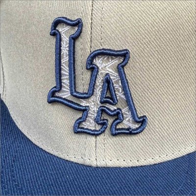 画像2: KustomStyle カスタムスタイル LA-BANDANA スナップバックCAP NAVY/GRAY